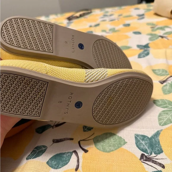 Rothy's Yellow Knit Loafers Casual Comfort - Picture 5 of 5